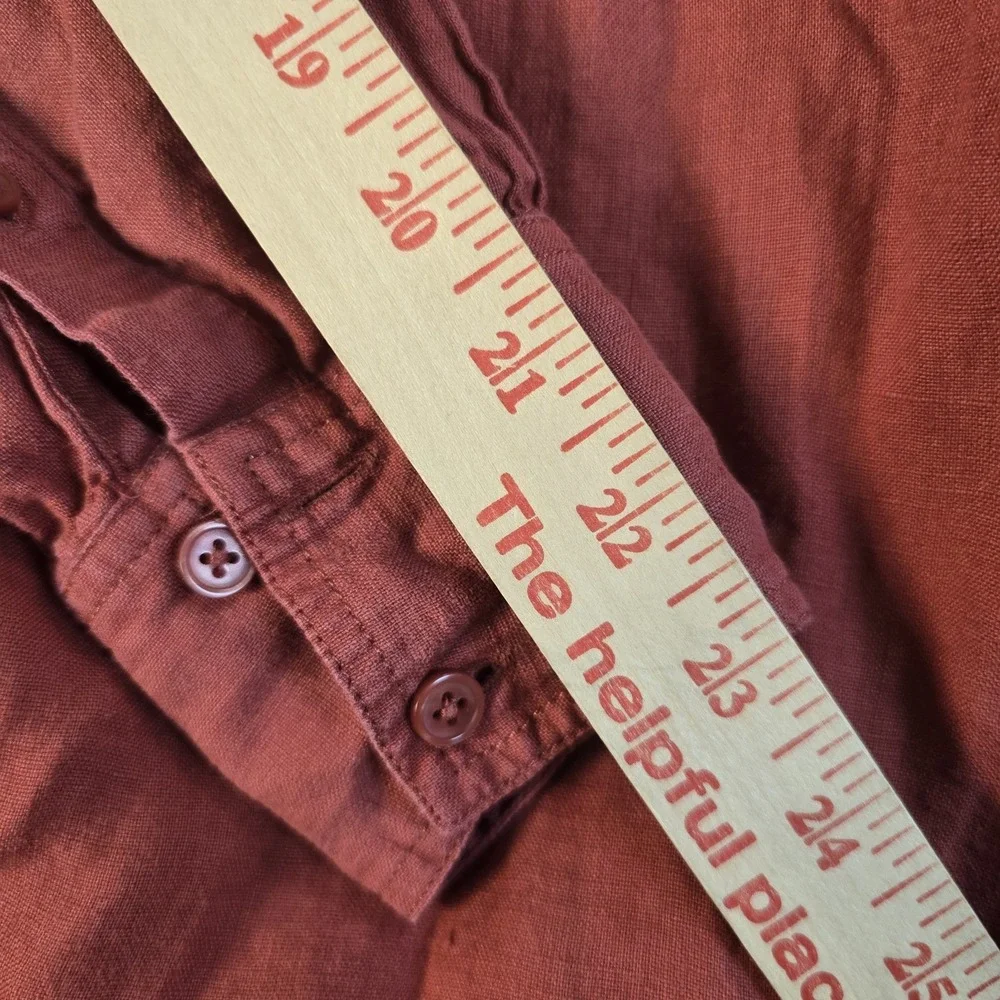 J Crew Cabana Dress in Linen Red Sand XS